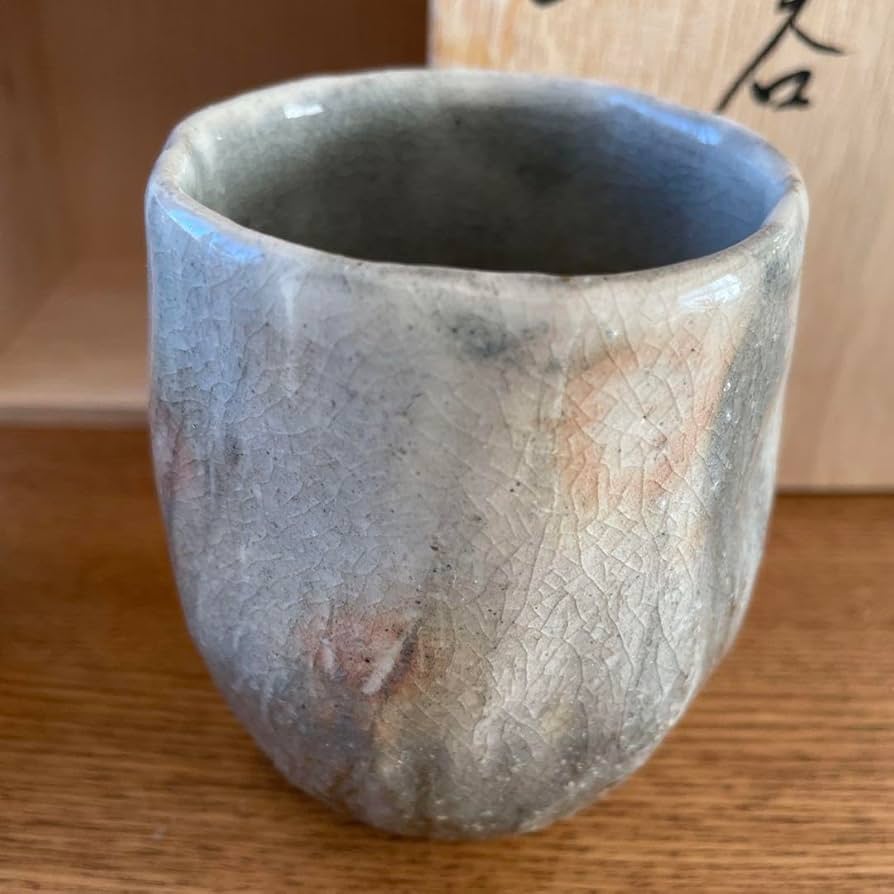 萩焼　大華山 鳥雲窯　納富鳥雲　沙油　花器 Amazon | 萩焼 大華山 鳥雲窯 納富鳥雲作 湯呑 青萩藁釉 陶芸 木